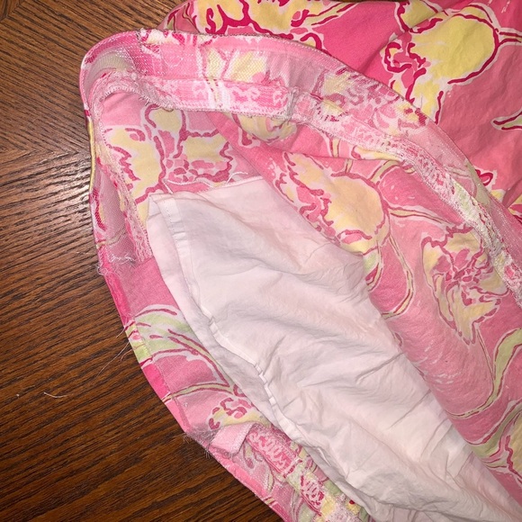 Lilly Pulitzer Hotty Pink Day Floral Beach Sundress Pockets Strapless 2 - Picture 5 of 14